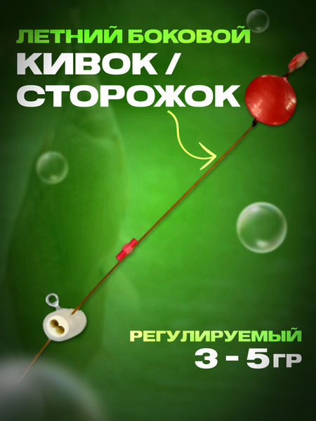 Летний боковой кивок / сторожок регулируемый 3-5 гр. - купить по ...