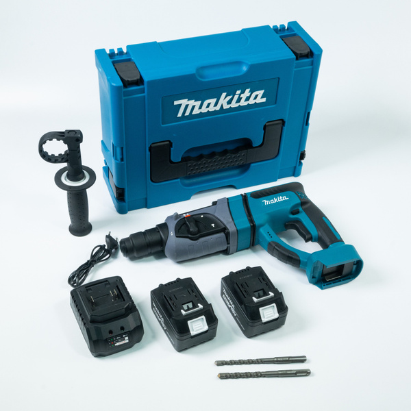 Аккумуляторный бесщеточный перфоратор Макита DHR202 sds plus 18V 5.0AH ...