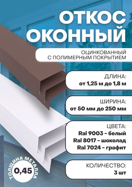 Откос оконный (3шт) - купить по выгодной цене в интернет-магазине OZON ...