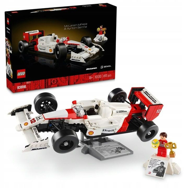 Конструктор LEGO Icons - Гоночный автомобиль McLaren MP4/4 и Айртон ...