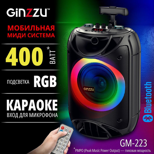 Беспроводная колонка Ginzzu GM-223 - купить по доступным ценам в ...