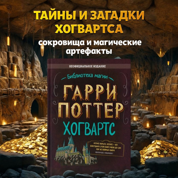 Книга Гарри Поттер Хогвартс. Неофициальное издание. Библиотека магии ...