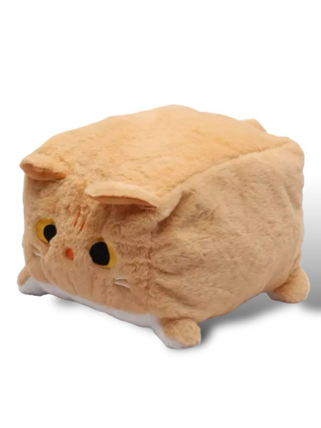 Мягкая игрушка Кубо-Кот 20 см рыжий Квадратный Котик Котокуб - купить с ...