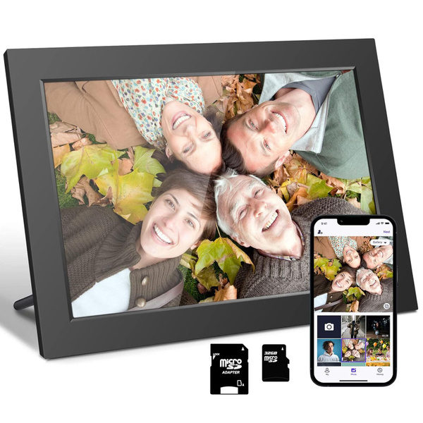 Фрамео Цифровая фоторамка 10,1 дюйма с WiFi, цифровая фоторамка с SD ...
