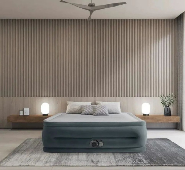 Матрас надувной Intex Надувная кровать двуспальная для сна, 152 x 203 x ...