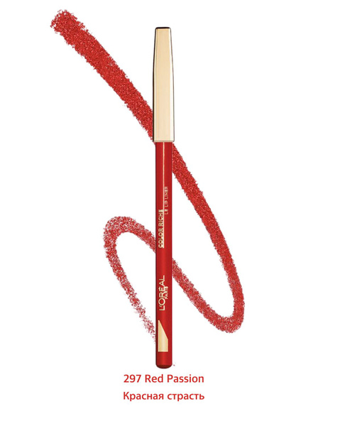 L'Oreal Paris Color Riche Le Lip Liner Лайнер для губ, тон 297 Red ...