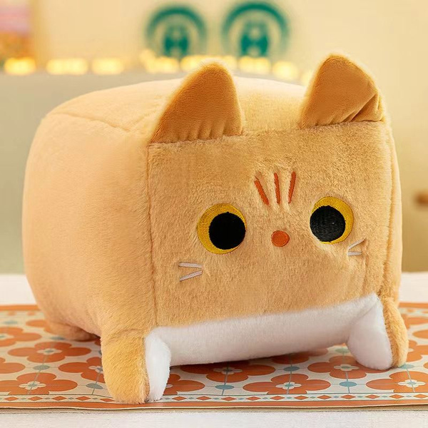 Кот Квадрат Мягкая игрушка Кубо-Кот 20 см белый Котокуб - купить с ...