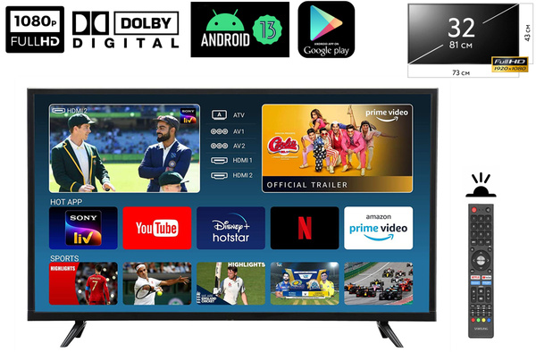 Купить телевизор ANDROID TV 32" - купить с доставкой по выгодным ценам ...