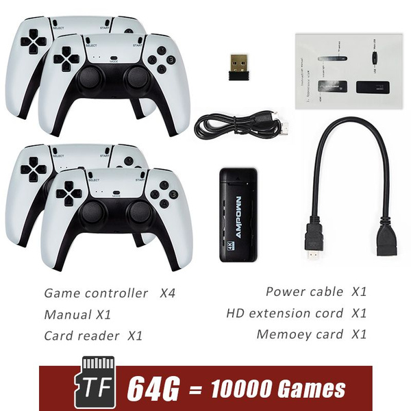 Игровая приставка DATA FROG Retro, 4K Dendy, беспроводная игровая ...