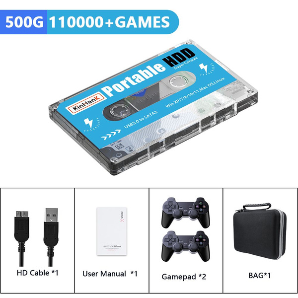 Игровой жесткий диск Batocera 500G с 110 000 ретро-игр для Super ...