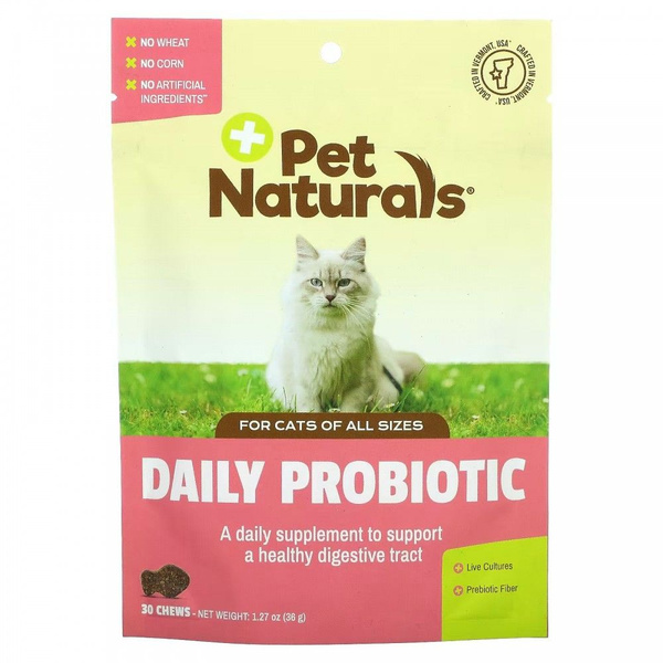 Вопросы и ответы о Pet Naturals, ежедневный пробиотик, для кошек, 30 ...