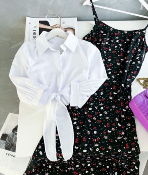 Сарафан летний с кофтой Балет, Женский, Лето, размер 50, материал ...