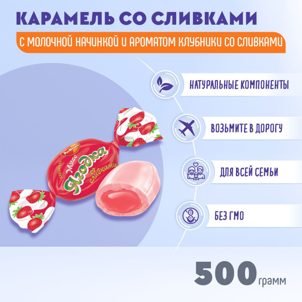 Карамель Мисс Ягодка со сливками 500 грамм Рот Фронт - купить с ...