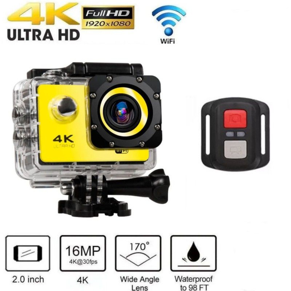 Экшн-камера zlsm Экшн камера 4K/ Водонепроницаемая экшен камера 4K с ...
