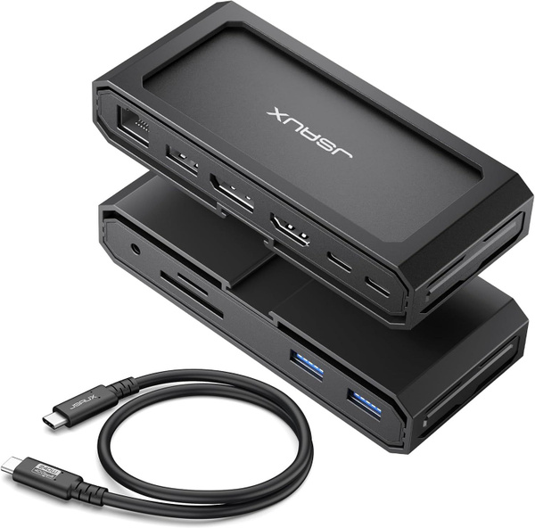 Док-станция для ноутбука JSAUX USB-C, док-станция 11-в-1 с HDMI и DP 8K ...