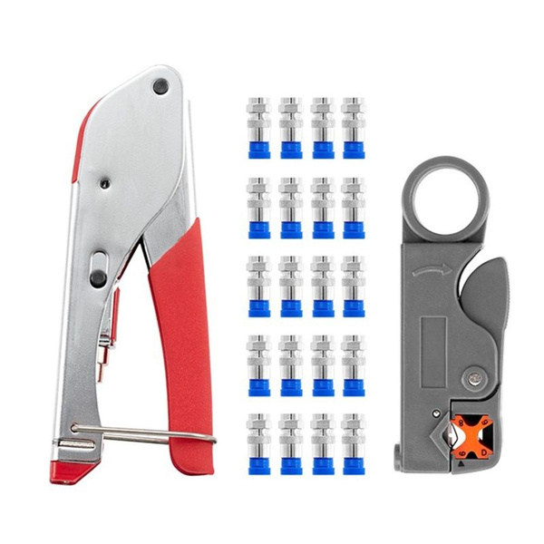 Набор инструментов для обжима коаксиального кабеля, плоскогубцы и ...