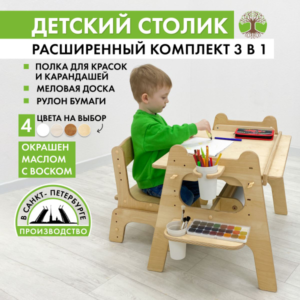 Стол детский Малышок - парта трансформер - купить с доставкой по ...
