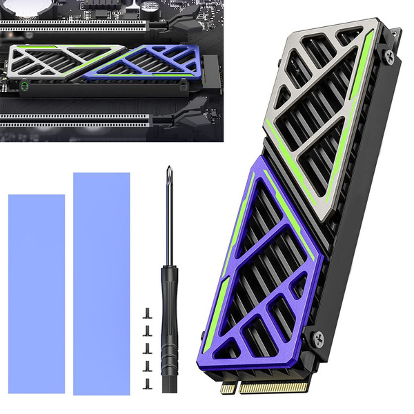 Радиатор SSD M.2 2280 NVME NGFF с термосиликоновой прокладкой для ПК ...