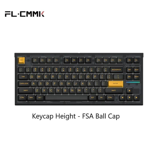 FL.Esports Клавиатура беспроводная FL750, Английская раскладка, черный ...