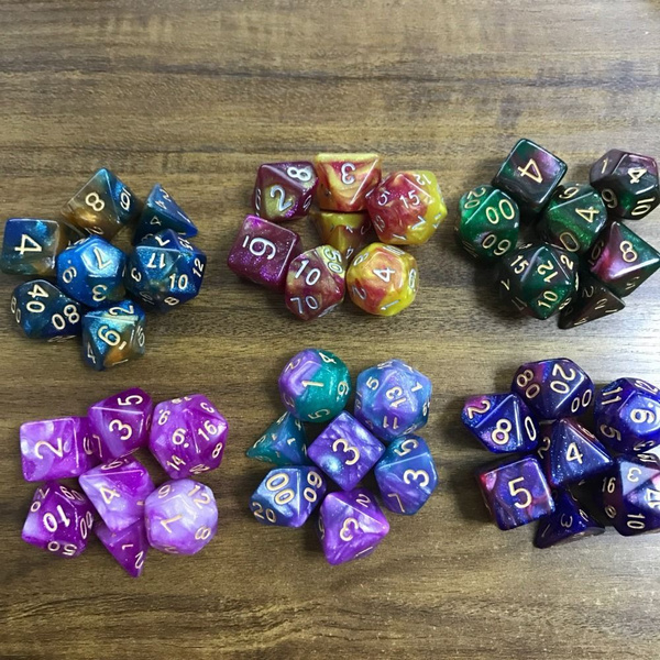 7Pcs/set DND кости - купить с доставкой по выгодным ценам в интернет ...