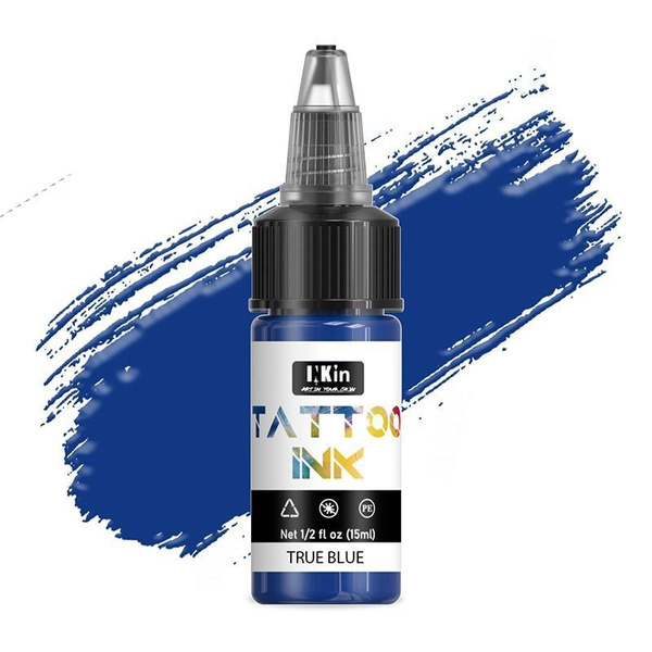 True Blue/Синий. Пигмент/Краска для тату и перманентного макияжа INKIN ...