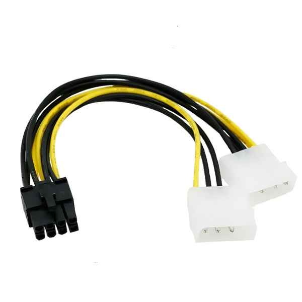 Переходник для питания процессора 2 molex - 8 pin - купить с доставкой ...