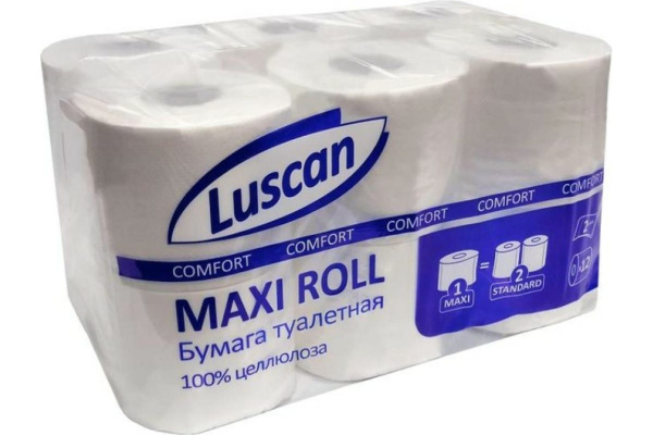Luscan Туалетная бумага Comfort Max, 2 сл, 12 рулонов - купить с ...