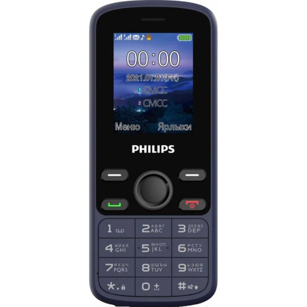 Мобильный телефон Philips E111 Xenium, синий - купить по выгодной цене ...