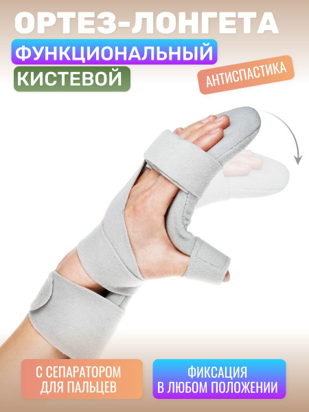 Ортез-лонгета кисти и предплечья с фиксацией положения и сепаратором ...
