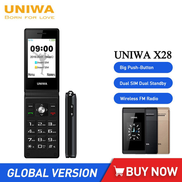 Мобильный телефон UNIWA X28, черный - купить по выгодной цене в ...