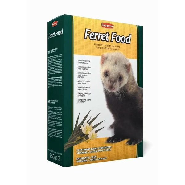 Сухой корм для хорьков и куньих Padovan Ferret Food 750 г - купить с ...