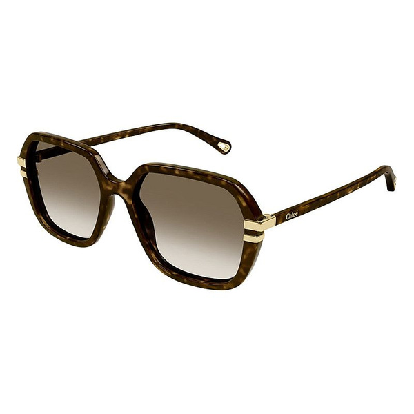 Солнцезащитные очки Chloe CH 0204/S 002 D57, женские коричневые ...