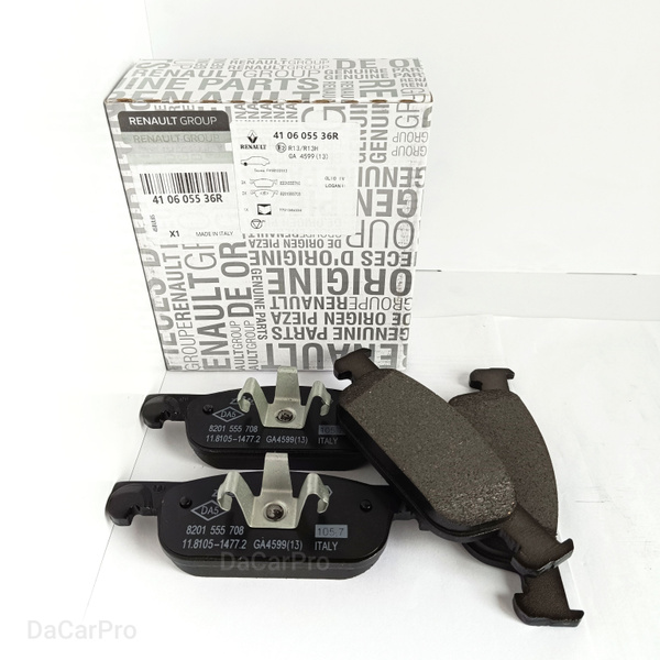 Вопросы и ответы о Колодки тормозные передние 410605536R Renault Logan ...