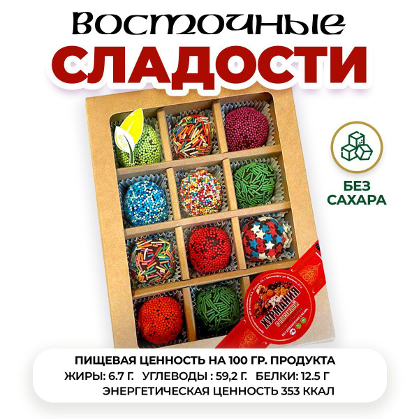 Характеристики Конфеты без сахара для диабетиков, подарочный набор ...