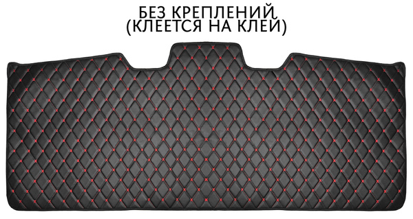Накладка на потолок Газель Бизнес экокожа с красной строчкой (БЕЗ ...