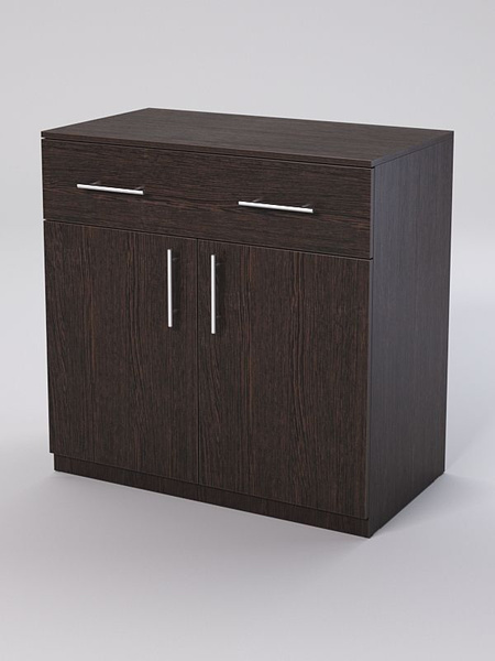 Тумба офисная Westcom Тумба для офисной техники №12_Дуб Венге, 90x50x90 ...