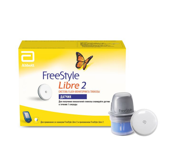 Датчик FreeStyle Libre 2 - Фристайл Либре (РОССИЯ) для мониторинга ...