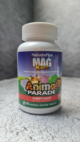 NaturesPlus MagKidz Animal Parade 90 tablets, Энимал Парад жевательная ...