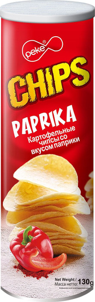 Чипсы Peke Паприка 130г - в заказе 1 шт.товара! - купить с доставкой по ...
