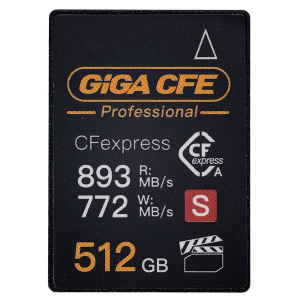 Карта памяти 512GB GIGA CFexpress (893/772MB/s) Type A - купить с ...
