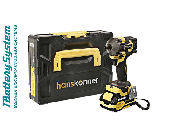 Аккумуляторный ударный гайковерт Hanskonner HCD20420BLC 1BatterySystem ...
