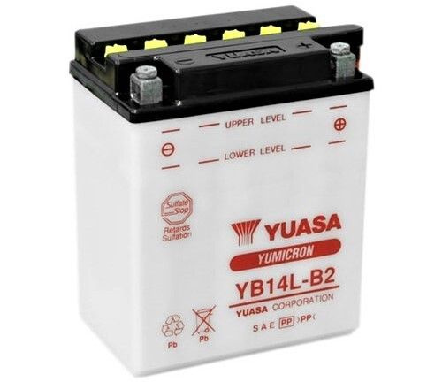 Аккумулятор для мототехники YUASA YB14L-B2 купить по выгодной цене в ...