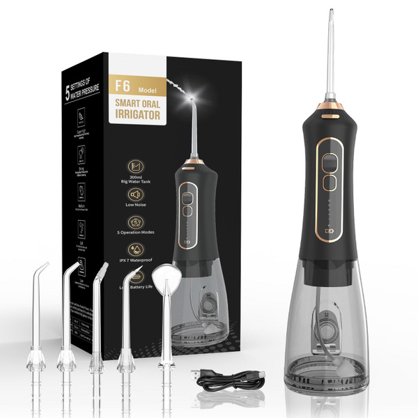 Ирригатор для зубов Revyline RL 450 NEW, портативный, черный, гигиена ...