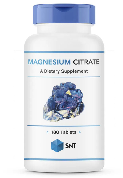 SNT, Magnesium Citrate, Магний цитрат, 180 таблеток (200 мг в 1 ...