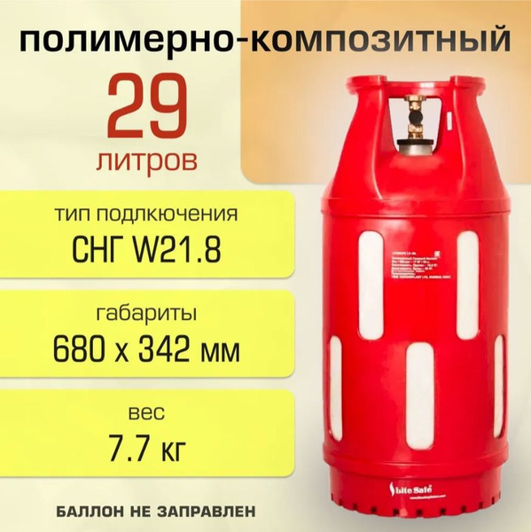 Баллон для сжиженного газа полимерно-композитный LiteSafe 29 литров ...