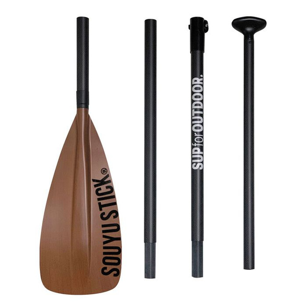 Карбоновое весло для SUP (из 4 частей) SOUYU STCK BASIC PADDLE DARK ...