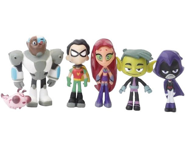 Набор мини фигурок Юные Титаны - Teen Titans 6 шт - купить с доставкой ...
