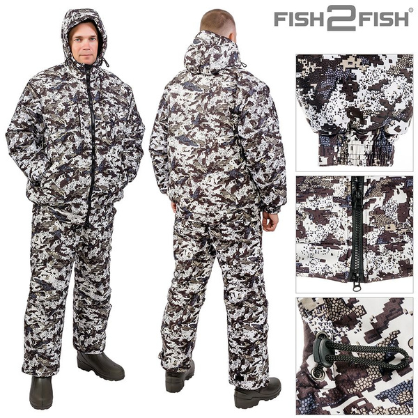 Комбинезон для рыбалки и охоты FISH2FISH, размер 48 (48/48-170/176 ...