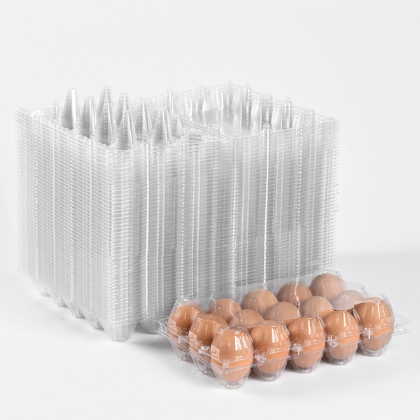 Прозрачная пластиковая коробка для яиц 45 в белом 242 мм * 150 мм * 65 ...