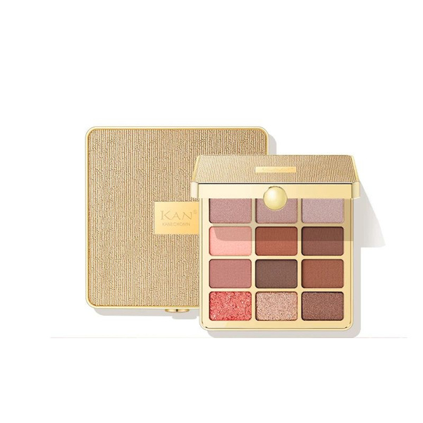 Палетка матовых и блестящих водостойких теней для век Koi KAN 12 цветов ...